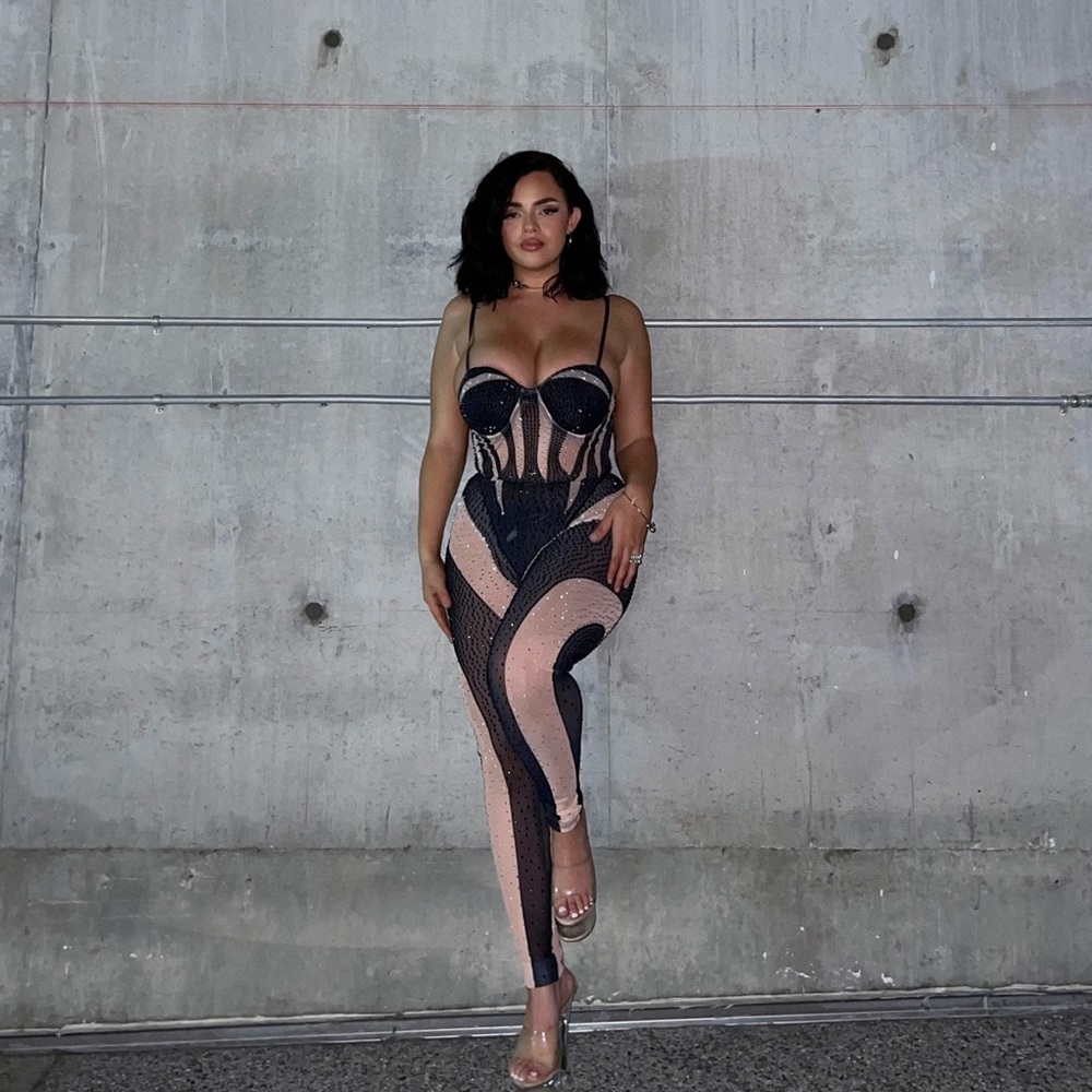Sexy Mesh Jumpsuit